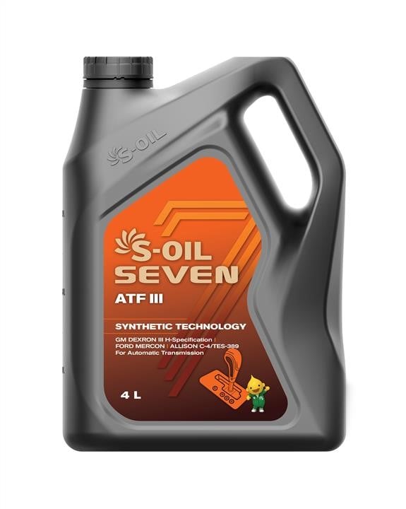 S-Oil SDATFIII4 Олива трансмісійна S-oil Seven ATF III, 4 л SDATFIII4: Приваблива ціна - Купити в Україні на EXIST.UA!