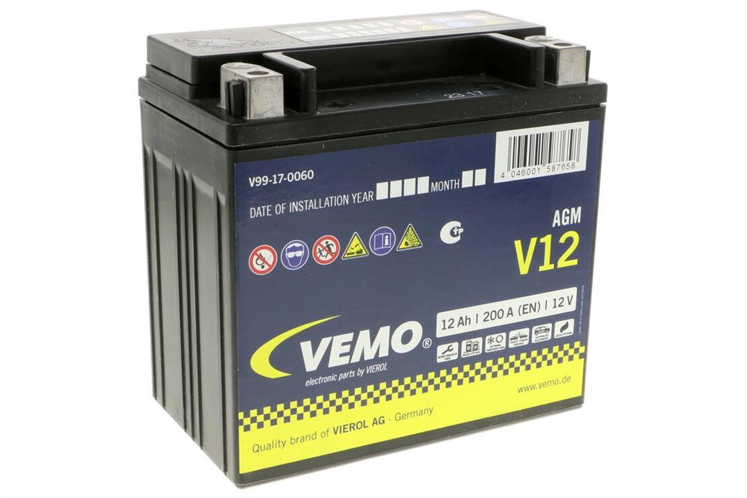 Vemo V99-17-0060 Акумулятор Vemo 12В 12Ач 200А(EN) R+ V99170060: Купити в Україні - Добра ціна на EXIST.UA!