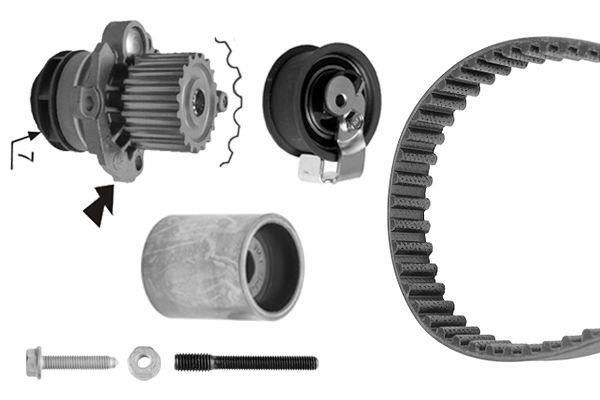 1987946416 Bosch Ремень ГРМ, комплект с водяным насосом