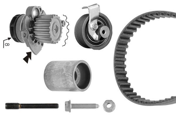 1987946419 Bosch Ремень ГРМ, комплект с водяным насосом