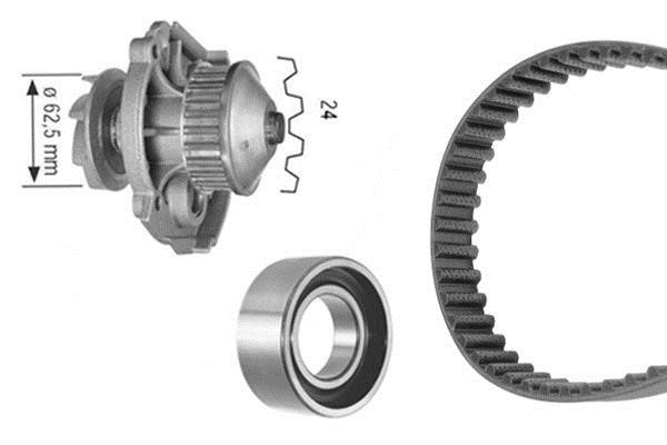 1987948798 Bosch Ремень ГРМ, комплект с водяным насосом