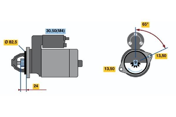 Стартер Bosch 0 001 367 021