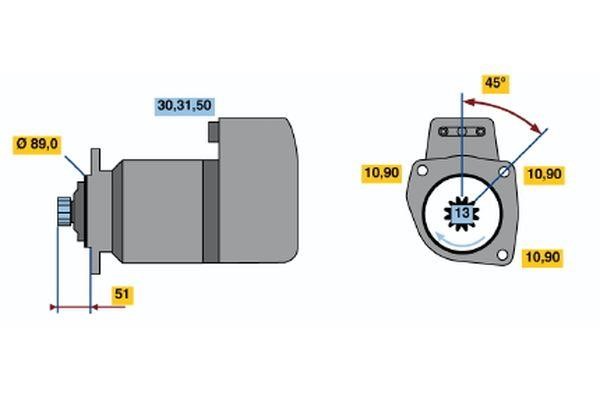 0001416004 Bosch Стартер