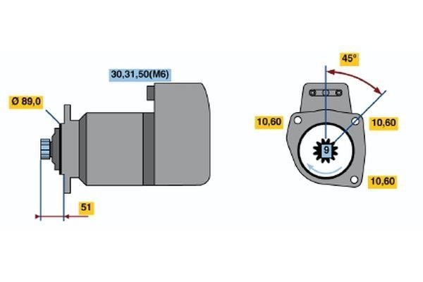 Стартер Bosch 0 001 416 028