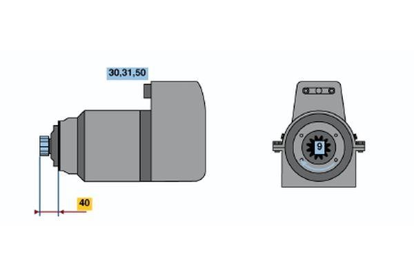 0001416040 Bosch Стартер