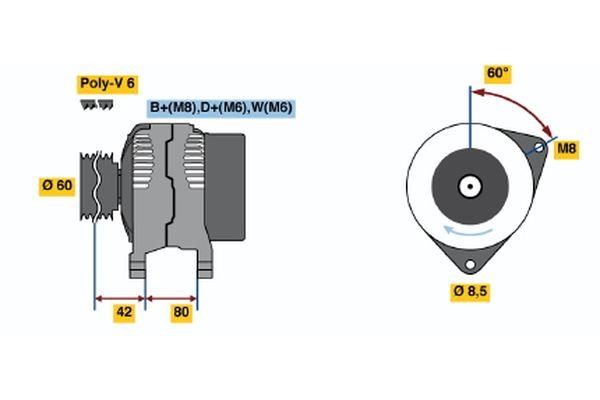 Bosch 0 123 310 014 Генератор 0123310014: Купити в Україні - Добра ціна на EXIST.UA! 0123310014 Bosch Генератор