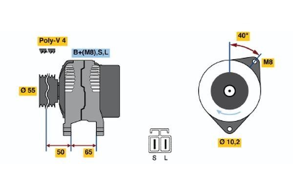 Bosch 0 123 315 018 Генератор 0123315018: Купити в Україні - Добра ціна на EXIST.UA!