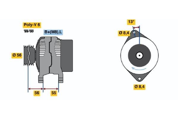 Генератор Bosch 0 123 315 021
