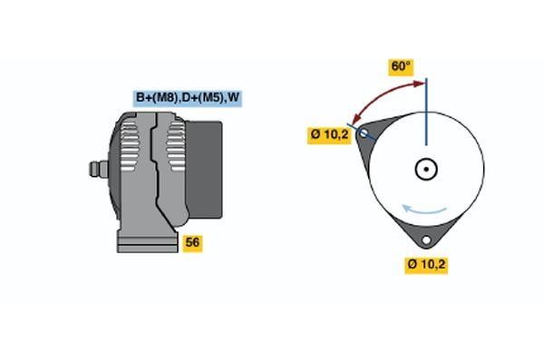 Bosch 0 123 315 501 Генератор 0123315501: Купить в Украине - Отличная цена на EXIST.UA! 0123315501 Bosch Генератор