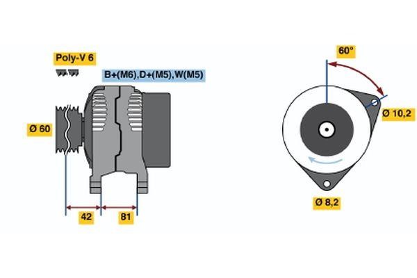 Bosch 0 123 320 014 Генератор 0123320014: Купити в Україні - Добра ціна на EXIST.UA! 0123320014 Bosch Генератор