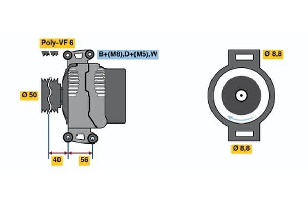 Bosch 0 123 320 051 Генератор 0123320051: Купить в Украине - Отличная цена на EXIST.UA! 0123320051 Bosch Генератор
