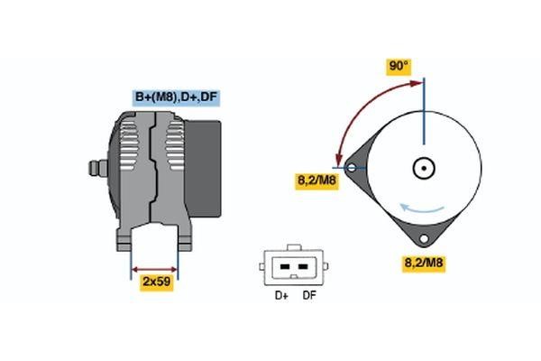 0123515018 Bosch Генератор
