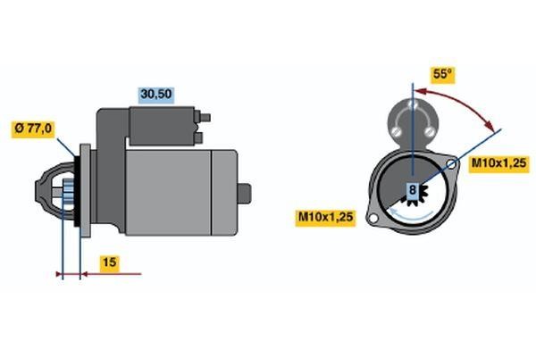 Bosch 0 986 017 651 Стартер 0986017651: Купити в Україні - Добра ціна на EXIST.UA!