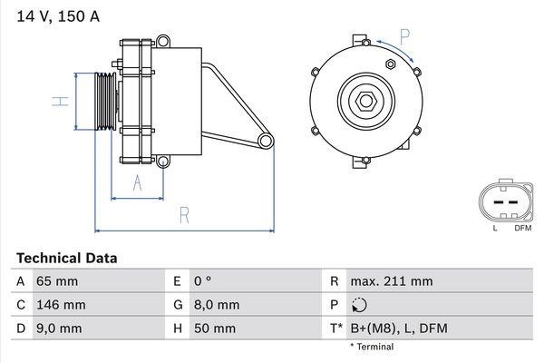 Купити Bosch 0 986 041 760 за низькою ціною в Україні!