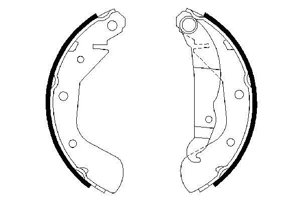 0986487613 Bosch Колодки тормозные барабанные, комплект