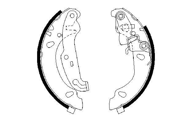0986487624 Bosch Колодки тормозные барабанные, комплект