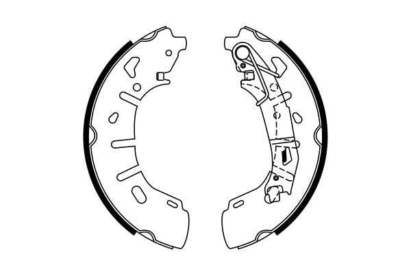 0986487773 Bosch Колодки тормозные барабанные, комплект