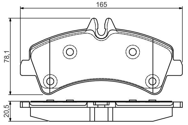 0986495099 Bosch Тормозные колодки дисковые, комплект