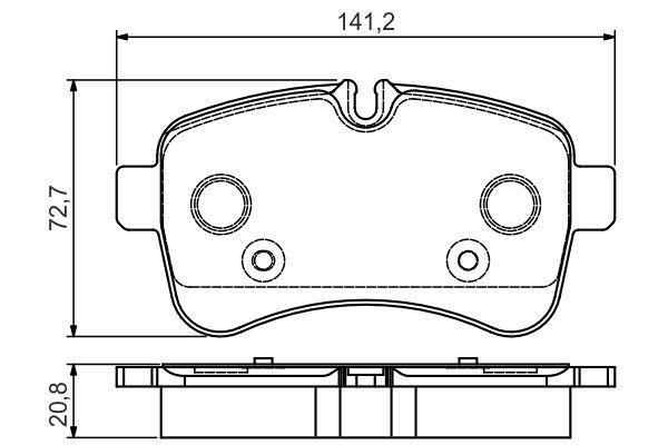 Bosch 0 986 495 120 Гальмівні колодки, комплект 0986495120: Приваблива ціна - Купити в Україні на EXIST.UA!