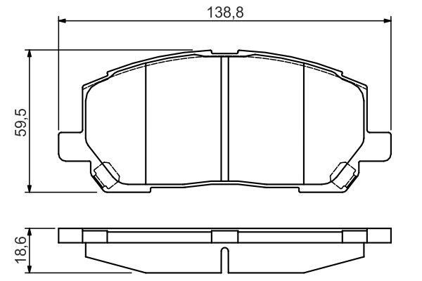0986495126 Bosch Тормозные колодки дисковые, комплект