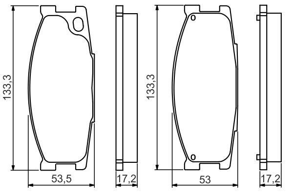 0986495130 Bosch Тормозные колодки дисковые, комплект