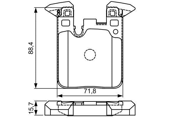Тормозные колодки дисковые, комплект Bosch 0 986 495 335