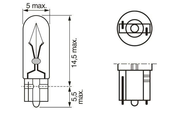 Bosch Лампочка накаливания W1,2W 12V 1,2W – цена 57 UAH