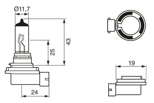 Bosch Лампа галогенная Bosch Trucklight 24В H11 70Вт – цена 339 UAH