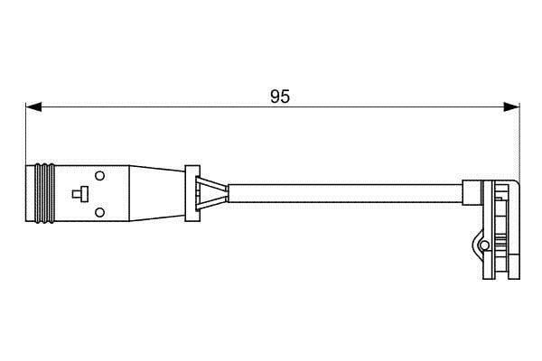 Датчик износа тормозных колодок Bosch 1 987 473 036