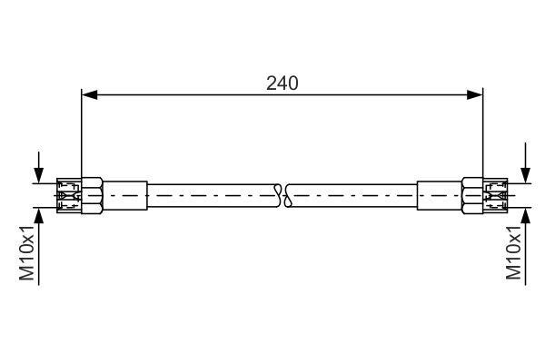 1987476224 Bosch Тормозной шланг