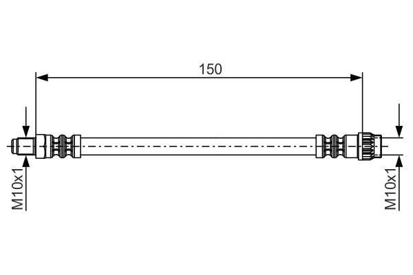 Bosch Тормозной шланг – цена 330 UAH
