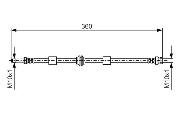 Bosch Тормозной шланг – цена 522 UAH