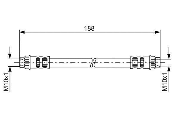 Bosch Тормозной шланг – цена 609 UAH