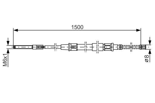 Bosch Трос ручного гальма – ціна 480 UAH