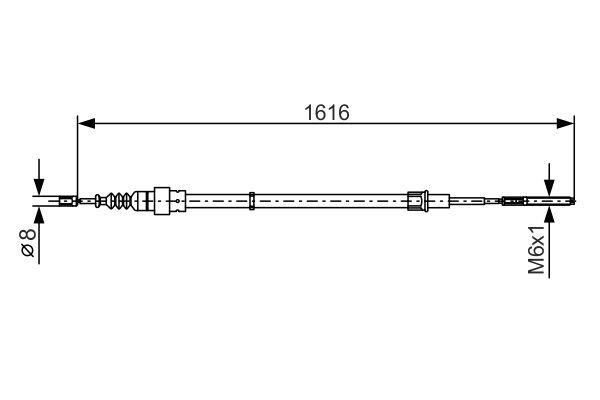 Bosch Трос ручного гальма – ціна 645 UAH
