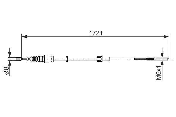 Bosch Трос ручного гальма – ціна 432 UAH