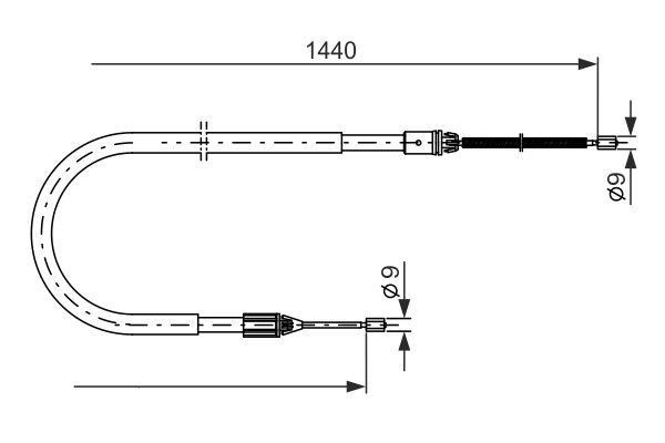 Bosch Трос ручного гальма – ціна 756 UAH