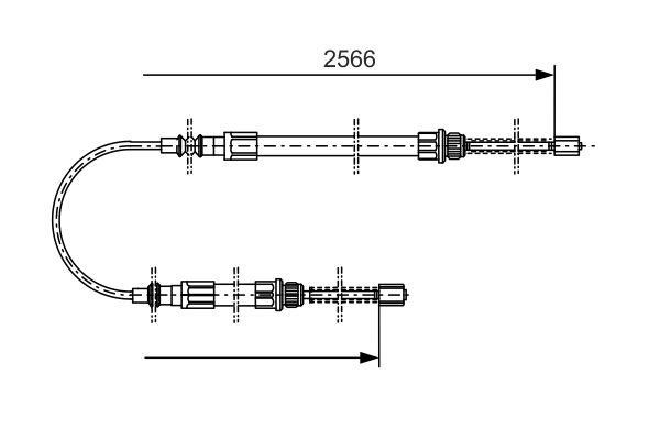 Bosch Трос ручного гальма – ціна 768 UAH