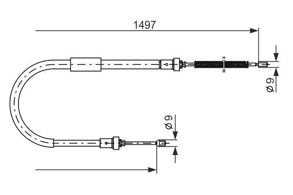 Bosch Трос ручника – цена 693 UAH