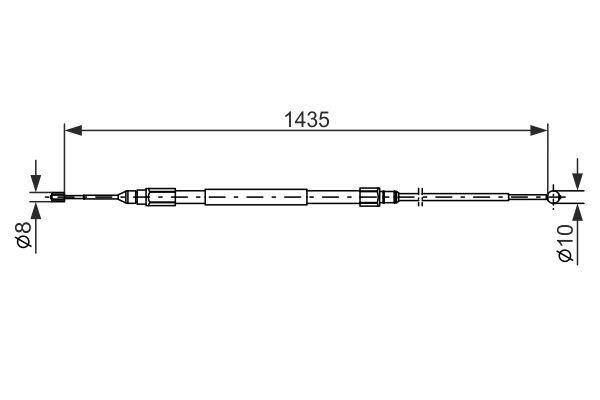 Bosch Трос ручного гальма – ціна 729 UAH