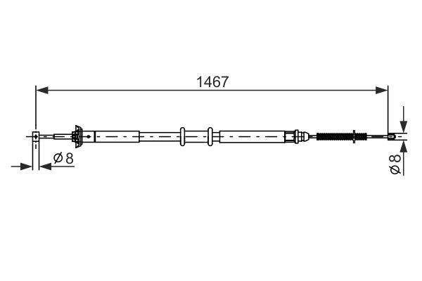 Bosch Трос ручника – цена 483 UAH