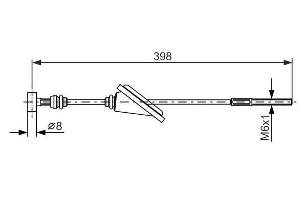 Bosch Трос ручного гальма – ціна 306 UAH