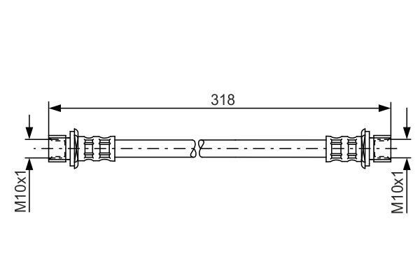 Bosch Тормозной шланг – цена 864 UAH