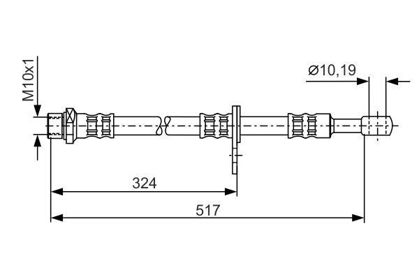 Bosch Тормозной шланг – цена 729 UAH