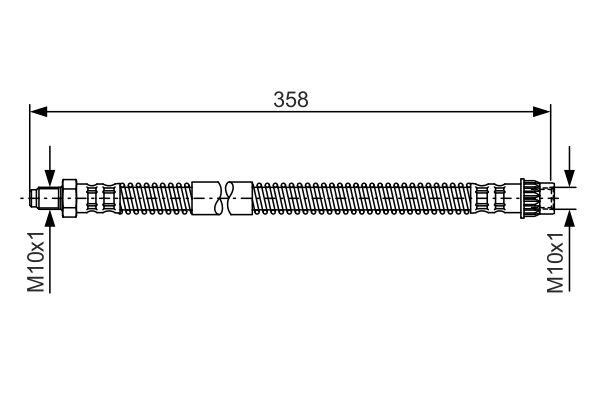 Bosch Тормозной шланг – цена 684 UAH