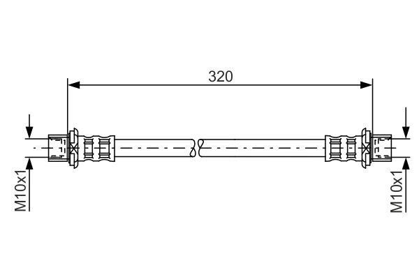 Bosch Тормозной шланг – цена 768 UAH