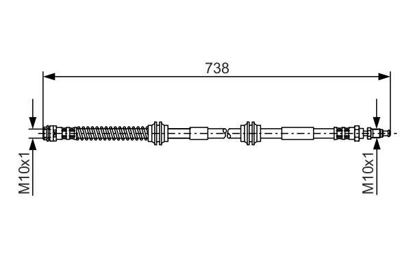 Bosch Тормозной шланг – цена 1002 UAH