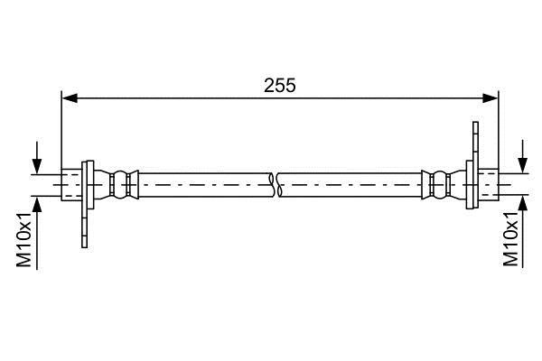 1987481586 Bosch Тормозной шланг
