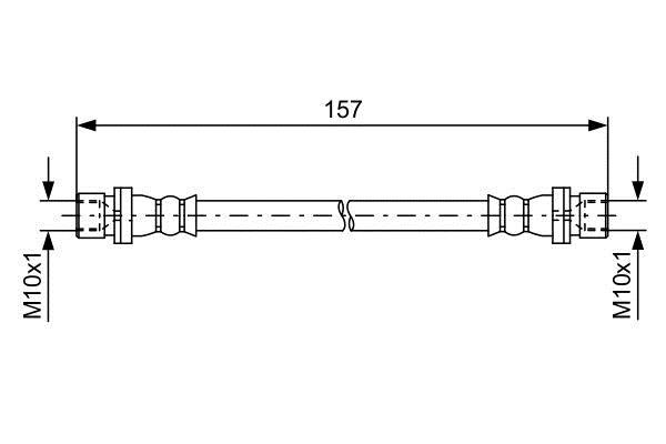 1987481642 Bosch Тормозной шланг