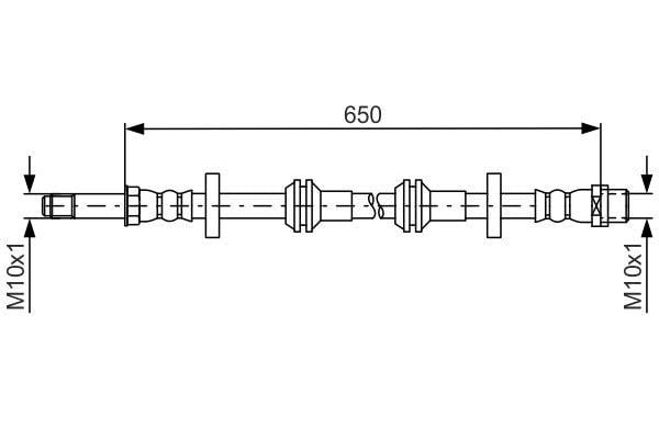 1987481690 Bosch Тормозной шланг
